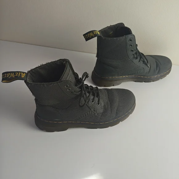 Dr. Martens Dark Olive Lace-Up Combat Boots - Picture 6 of 8